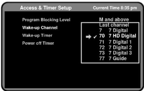 Palsonic HDSTB300 - Wake-up Channel - 1