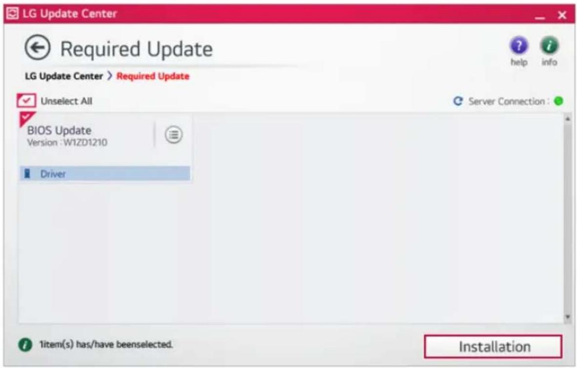 LG 15Z90NRAAS9U1 - RequiredUpdate - 2