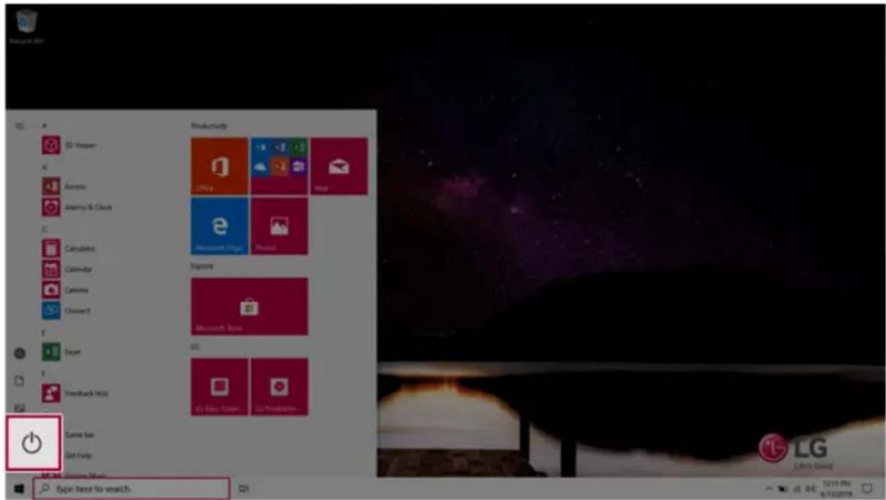 LG 15Z90NRAAS9U1 - WindowsShutdownOption - 4