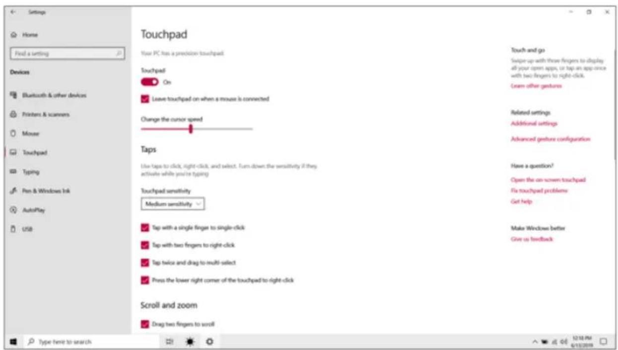 LG 15Z90NRAAS9U1 - SettingTouchpad - 6