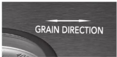 GRAIN DIRECTION 40 cm