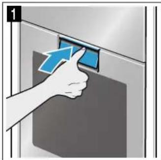 NEFF C88FT38N0B - Opening the appliance door - 1