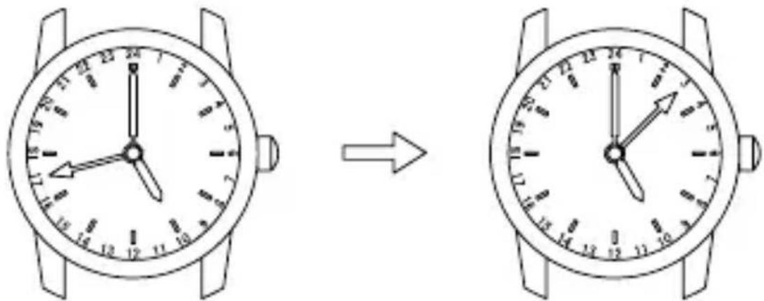 Orient Star Contemporary DV02003W - ◆ УСТАНОВКА 24-ЧАСОВОЙ СТРЕЛКИ - 3