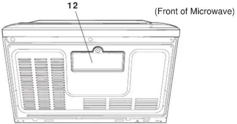12 (Front of Microwave)