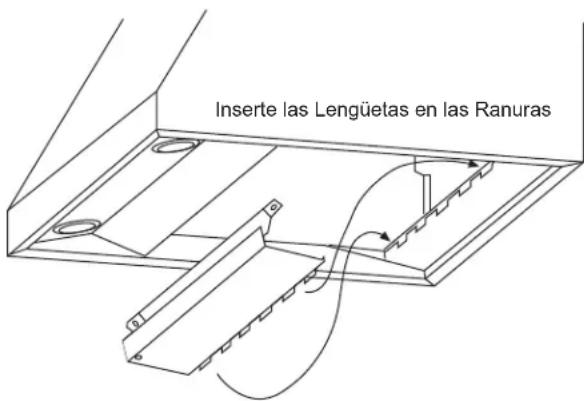 Inserte las Lengüetas en las Ranuras