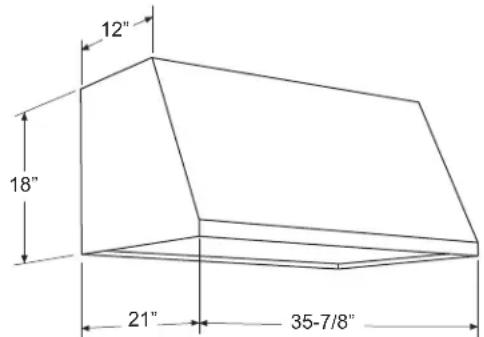 12" 18" 21" 35-7/8"
