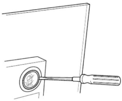 GE CVW73013MDS - To change the lights: - 1