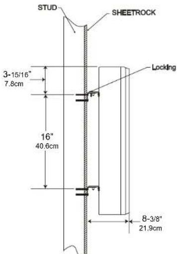 MCINTOSH LCR80 - Installing the LCR80 on the Wall - 13