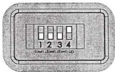 1 2 3 4 down down down up