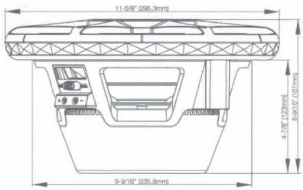 11-5/8" (295.3mm) 4-7/8" (125mm) 6-9/16" (107mm) 9-9/16" (235.6mm)