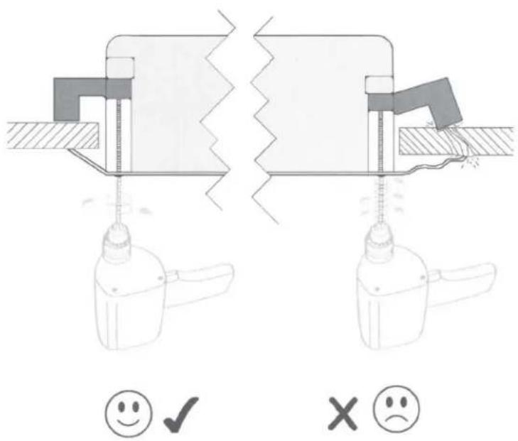 MONITOR AUDIO Controlled Performance CP-WT240LCR - Do not exceed 5Kgf/cm (4.34 lbf/inch.) or 0.5 NM when tightening the Tri Grip dog leg screws. - 1