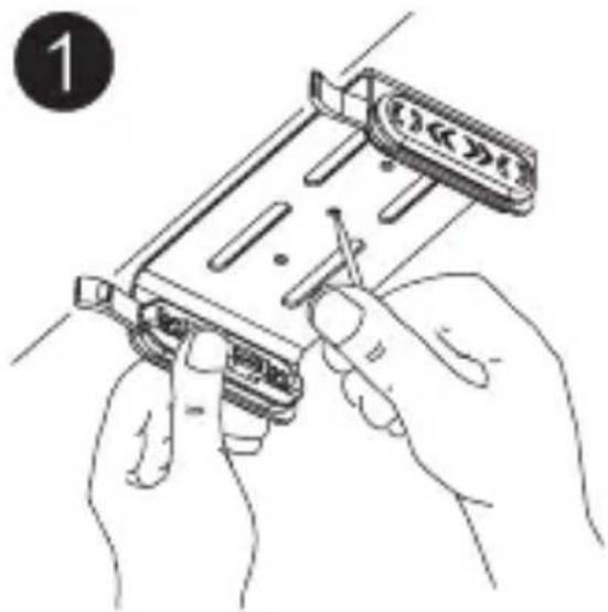 MIDLAND MicroMobile MXT115VP3 - Installing the Mounting Bracket - 1