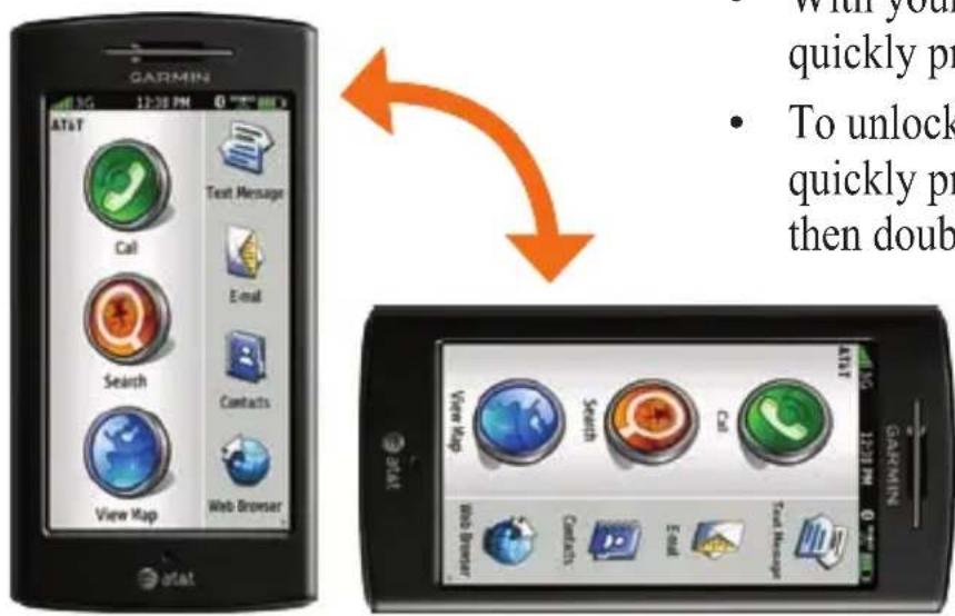 GARMIN Nüvifone G60 - Scroll the Screen - 1