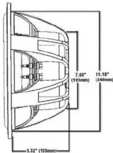 7.68" (195mm) 11.18" (248mm) 5.32" (135mm)