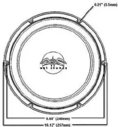 0.21" (5.5mm) 9.68" (246mm) 10.12" (257mm)