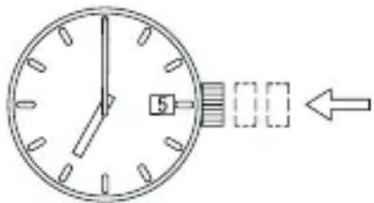 ORIENT Contemporary WDAC003W - [How to set the time] - 3