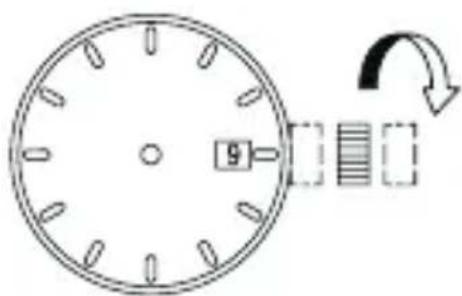 ORIENT Contemporary WDAC001Z - [How to set the date] - 3