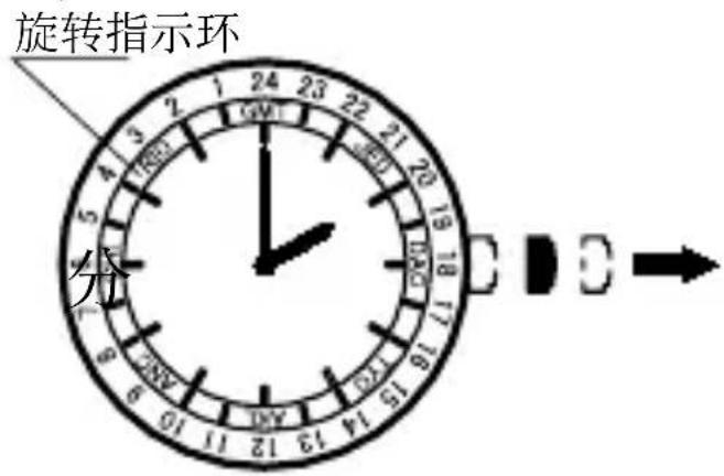 ORIENT Contemporary DJ05001W - 旋转指示环上指示城市名的型号 - 1