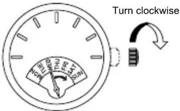 ORIENT Contemporary DJ05001W - ◆ HOW TO SET THE DAY OF THE WEEK [ DE(40A)] - 2