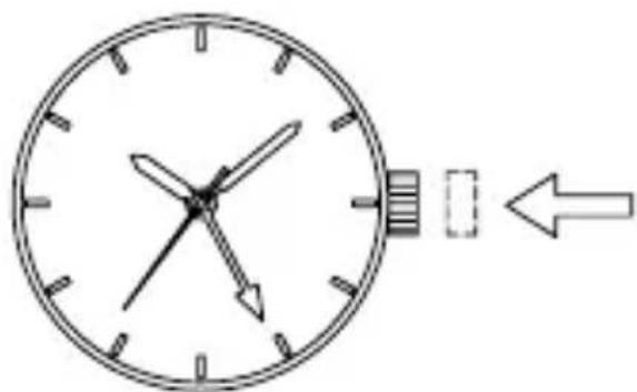 ORIENT Contemporary DJ05001W - ◆ HOW TO SET THE 24-HOUR HAND - 3