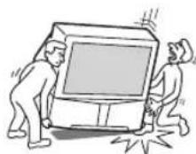 SONY KDF-55XS955 - Be careful when moving the LCD projection TV - 1