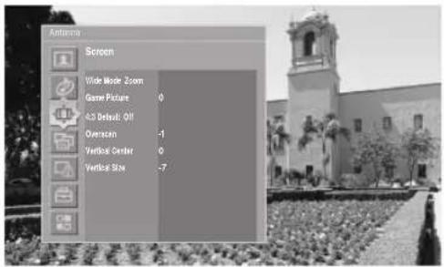 SONY KDF-55XS955 - To select the Screen menu - 1