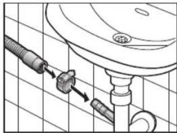 PANASONIC NA-148VB6WGN - Draining to a drain hose - 1