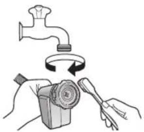 PANASONIC NA-148VB5WGB - Cleaning the water-supply filter - 2