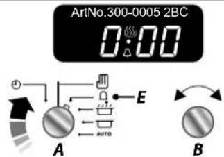 RANGEMASTER KCH110DFFSS - 2 Button - rotary clock - 2
