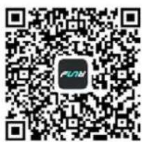 QR code with central logo containing the text 'FUNW'