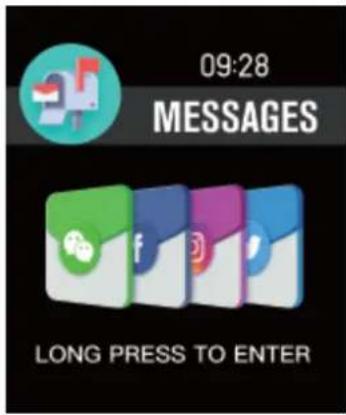 09:28 MESSAGES LONG PRESS TO ENTER