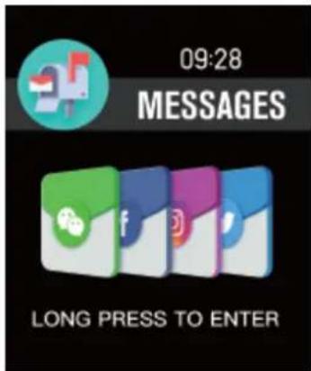 09:28 MESSAGES LONG PRESS TO ENTER