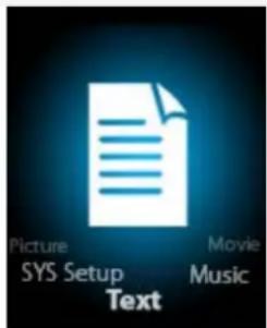 Picture SYS Setup Text Movie: Music