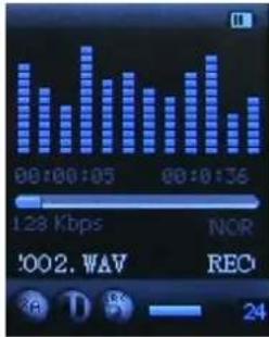 00:00:05 00:00:136 128 Kbps NOR '002. WAV REC