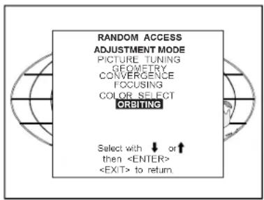 Barco Data 1209s - Orbiting ON/OFF toggle (only in Master Orbiting) - 1