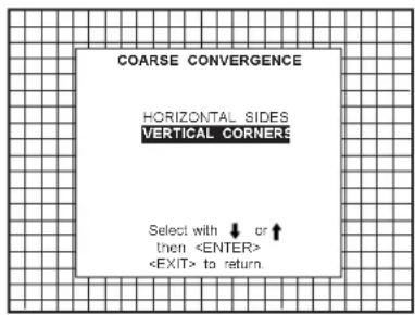 Barco Data 1209s - Fine Convergence Adjustment. - 1