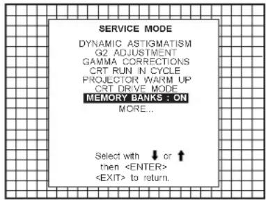 Barco Data 1209s - Memory banks - 1