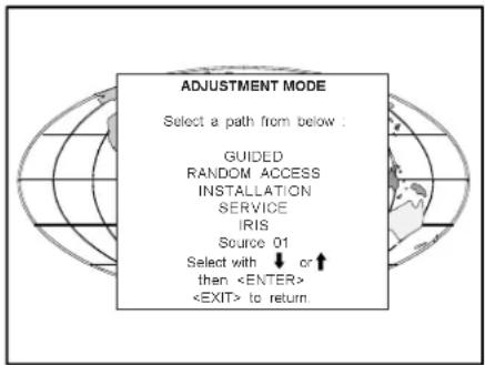 Barco Data 1209s - Adjustment Mode - 1