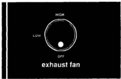 HIGH LOW OFF exhaust fan