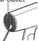 PANASONIC EH-ND33 - Maintenance of air outlet and air inlet (once a month or more) - 1
