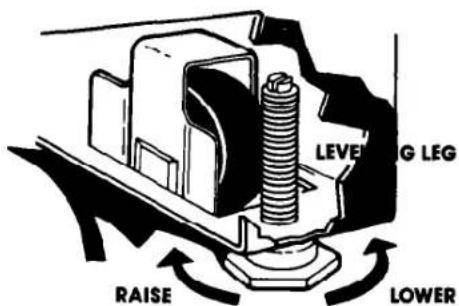 LEVELING LEG RAISE LOWER