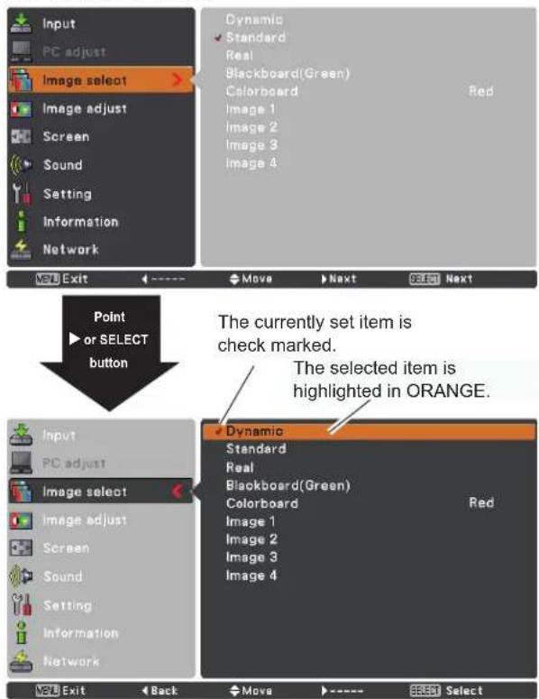 SANYO PLC-XU300K - How to Operate the On-Screen Menu - 3