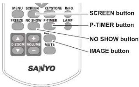 SANYO PLC-XU300K - SCREEN button - 2