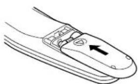 SANYO PLC-SU32 - REMOTE CONTROL BATTERIES INSTALLATION - 3
