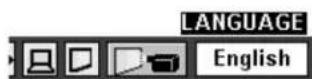 SANYO PLC-SU22N - SELECTING LANGUAGE - 1