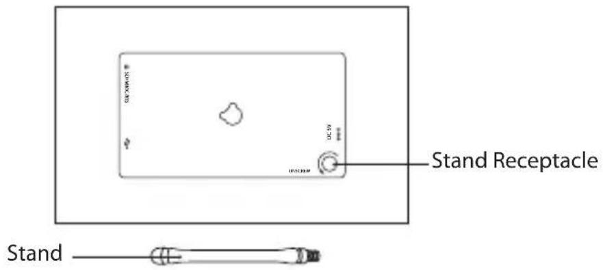 Sandstrøm S7iDPF10 - Attaching the Stand - 1