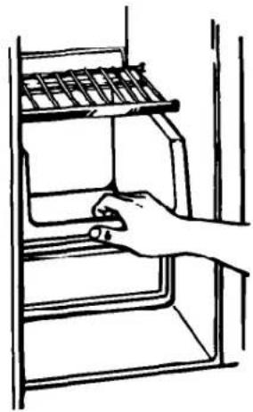 Roper RS22AWXEN01 - Removing the freezer bin - 1