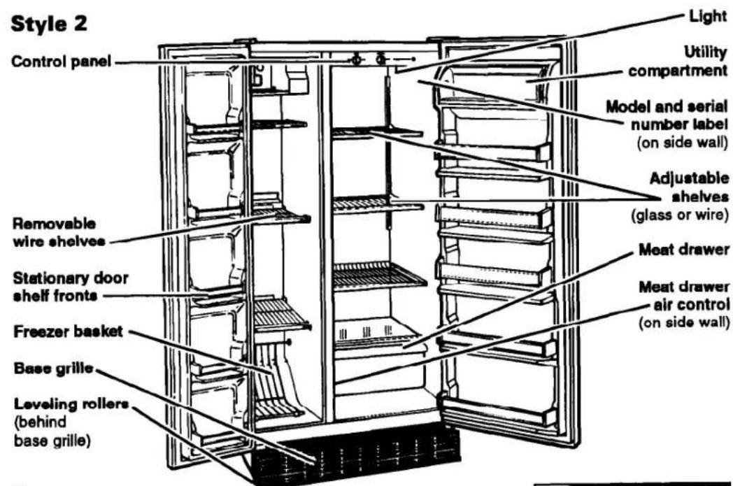 Roper RS20DKXDW01 - Parts and Features - 2