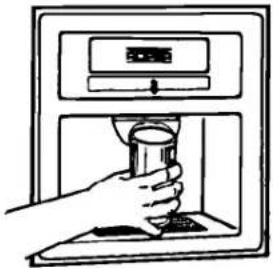 Roper RS20DKXDW01 - To dispense ice: - 1