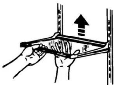 Roper RS20DKXDW01 - To replace the shelves: - 1